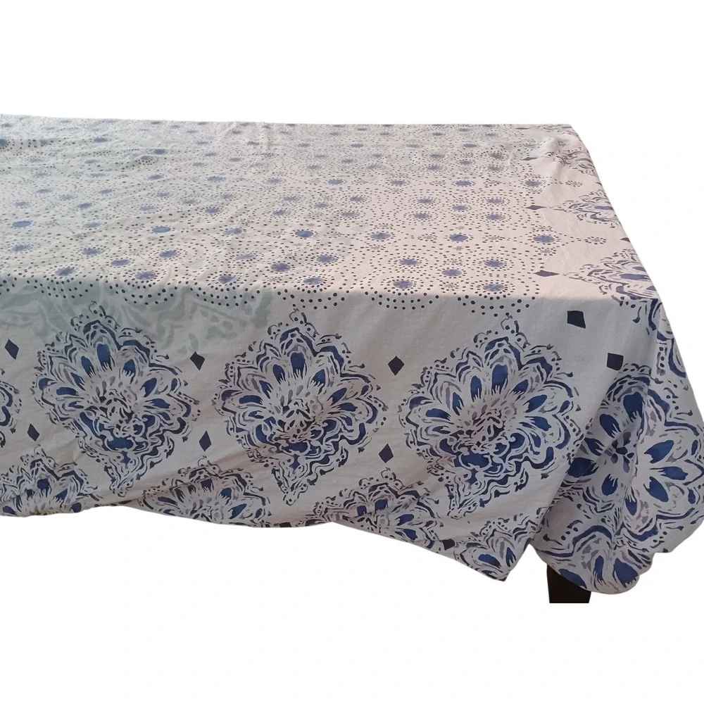 PBteen Kelly Slater F/Q Ocean Floral Duvet Cover Blue Organic Cotton Coastal